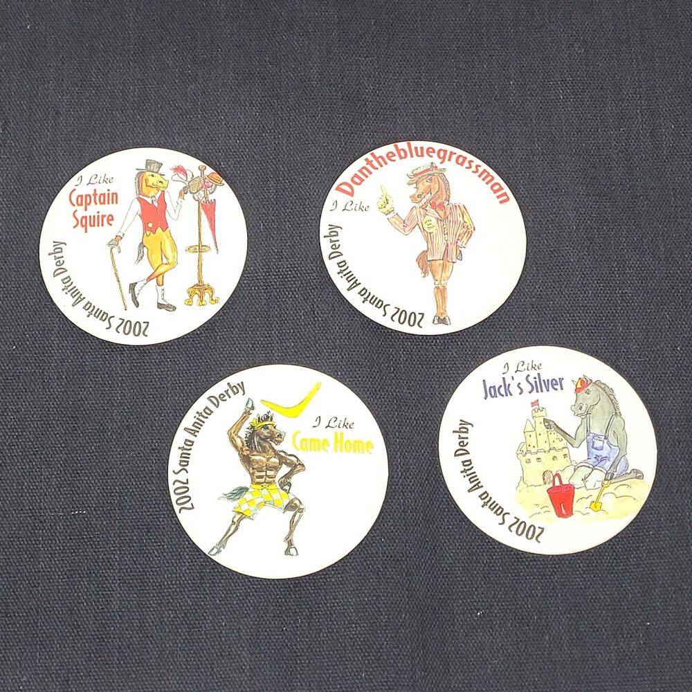 Vintage 2002 Santa Anita Derby Horse Racing Pins